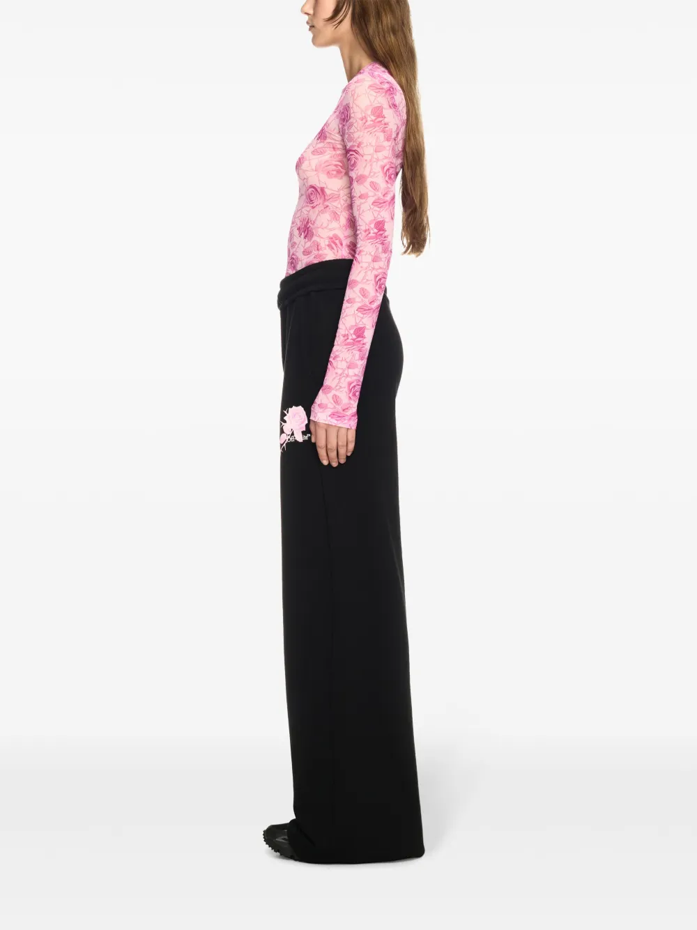 Off-White Off Stamp Rose tanktop Roze