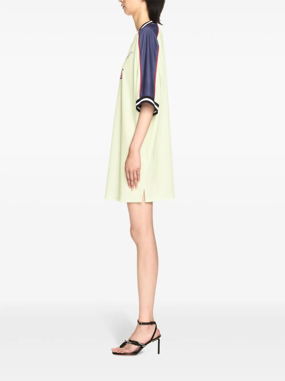 Off-White Soccer mini-jurk Geel