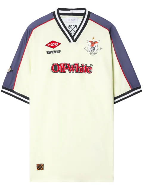 Off-White robe Soccer à coupe courte