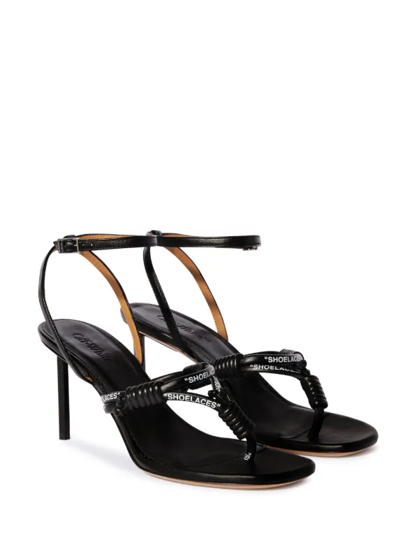シューズ・サンダルその他 Off-White Woman Heeled sandals Black OWIJ042S24LEA001 1010 Off-White 70mm Allen Sandals | Black | FARFETCH