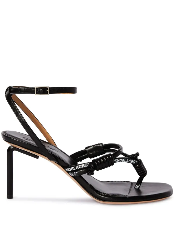 【送料&関税込】Off-White Black Sandals Linzi Leela Black Black | Women'S Sandals | Wynsors