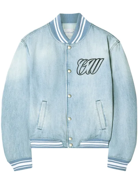 Off-White جاكيت بومبر جينز