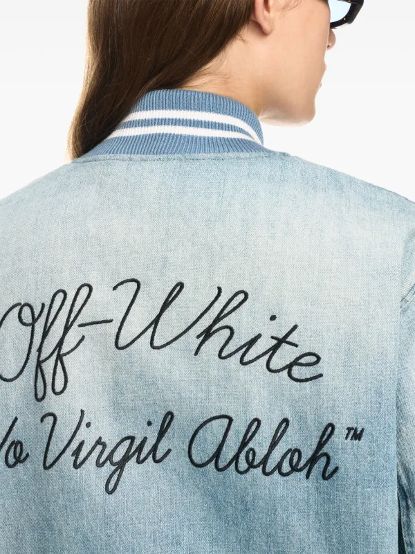ジャケット OFF WHITE Women Jackets OWYE044S23DEN001 4500 BLUE Off-White Outlet: Jacket woman - Blue | Off-White jacket