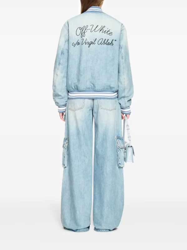 Off-White Denim Bomber Jacket | Blue | FARFETCH