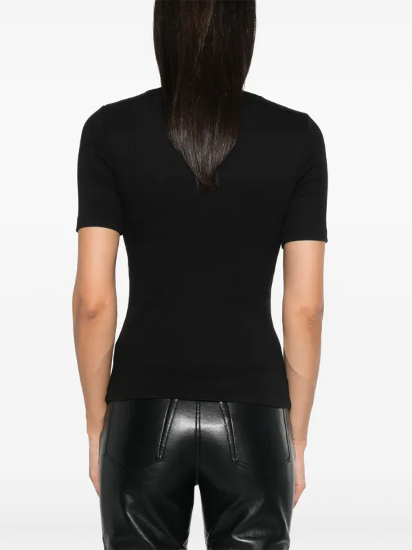 ANINE BING ALESSIA Tシャツ ブラック 半袖 ANINE BING Alessia Tee | Shopbop