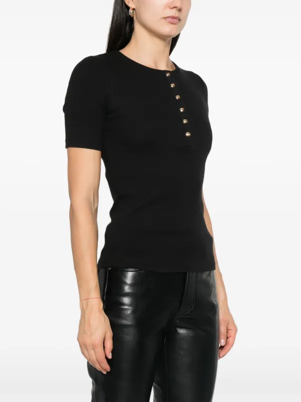 ANINE BING ALESSIA Tシャツ ブラック 半袖 ANINE BING Alessia Tee - Black