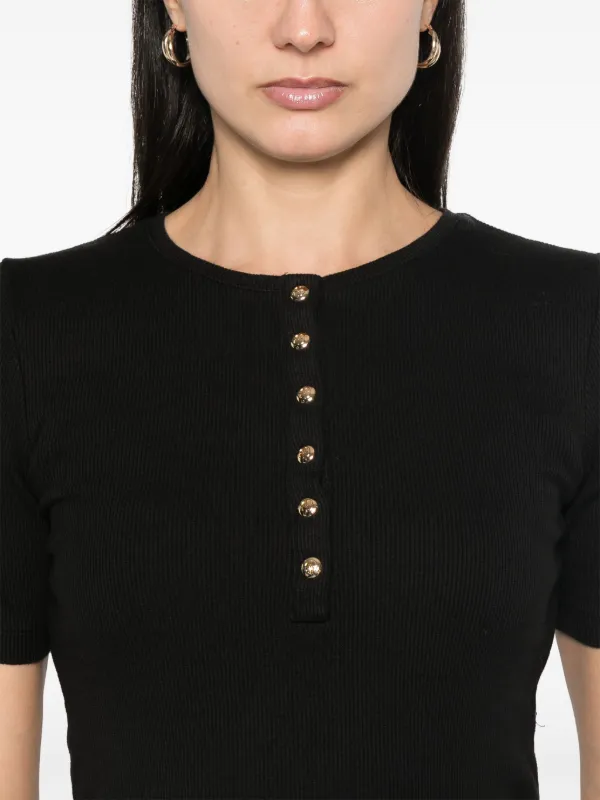ANINE BING Alessia T-shirt | Black | FARFETCH CA