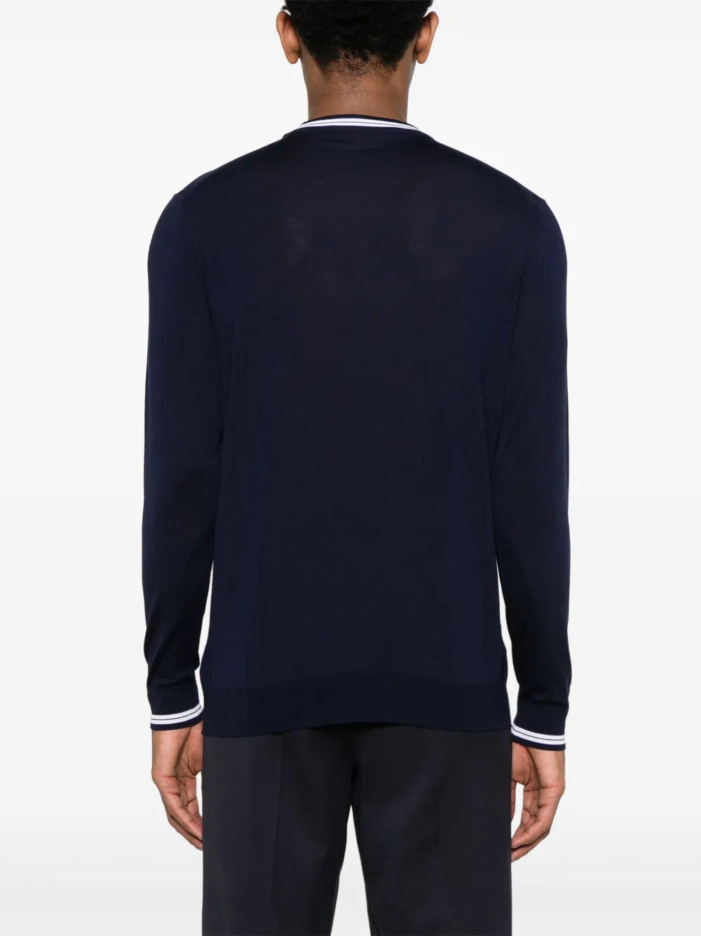Kiton Wollen trui Blauw