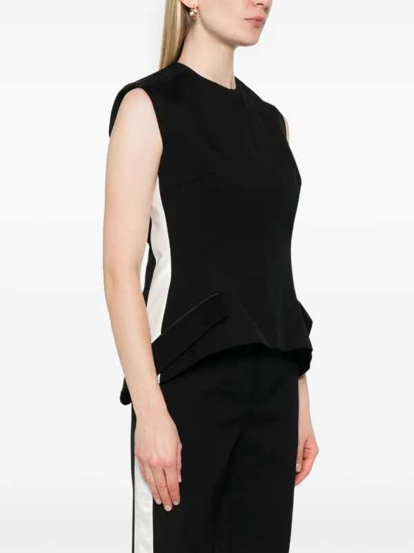 MERYLL ROGGE ツイル トップ | ブラック | FARFETCH JP