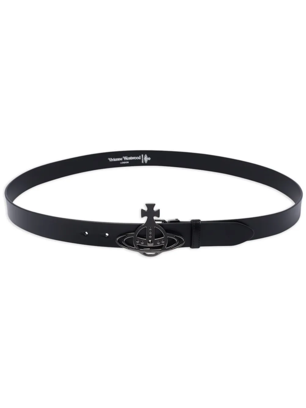 Vivienne Westwood Kleine Line riem met Orb-gesp Zwart