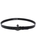 Vivienne Westwood small Line Orb-buckle belt - Black