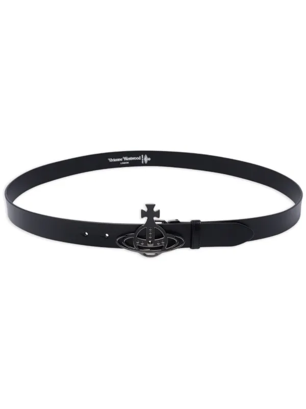 Vivienne Westwood ベルト LINE ORB BUCKLE BELT Line Orb Buckle Belt in BLACK | Vivienne Westwood®