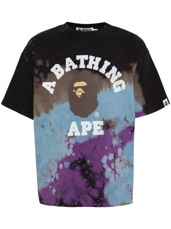 A BATHING APE Dye College Tee Purple FARFETCH ZA