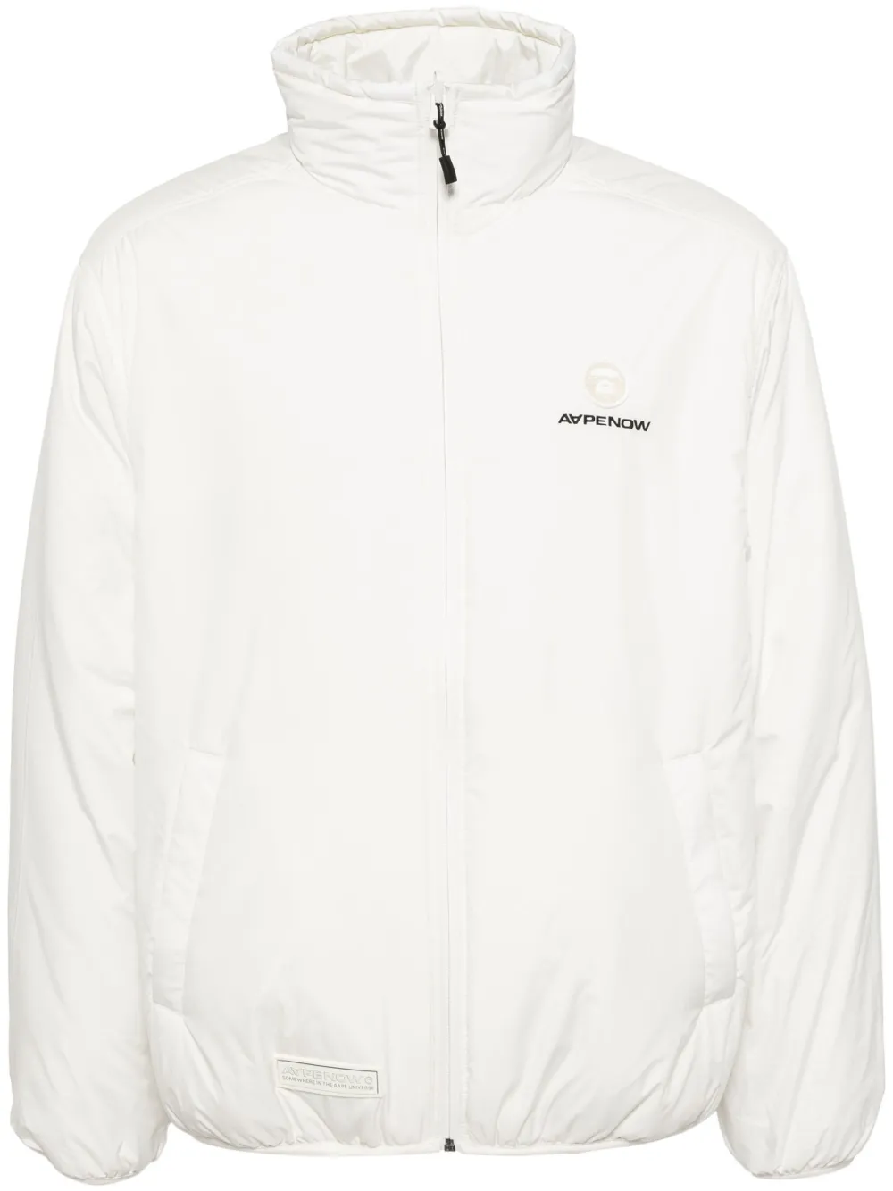 AAPE BY *A BATHING APE® AAPENOW moonface logo zip-up jacket – Neutrals