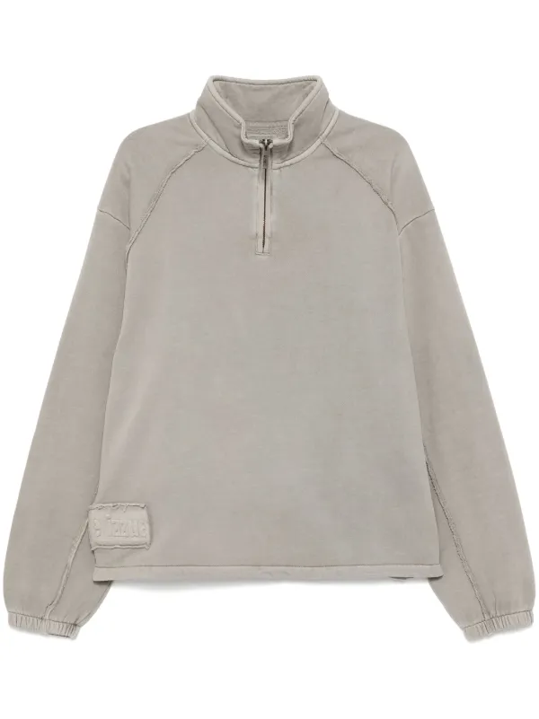 Izzue Half Zip Sweatshirt Grey FARFETCH PH