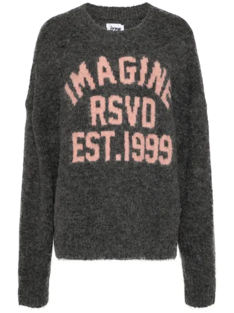 izzue pattern-jacquard jumper