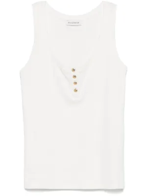 新品✨️ coperni basic logo tanktop ロゴ タンクトップ Coperni Logo Ribbed Tank Top | White | FARFETCH