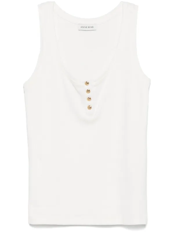 ANINE BING Camiseta Alessia | Blanco | FARFETCH CR