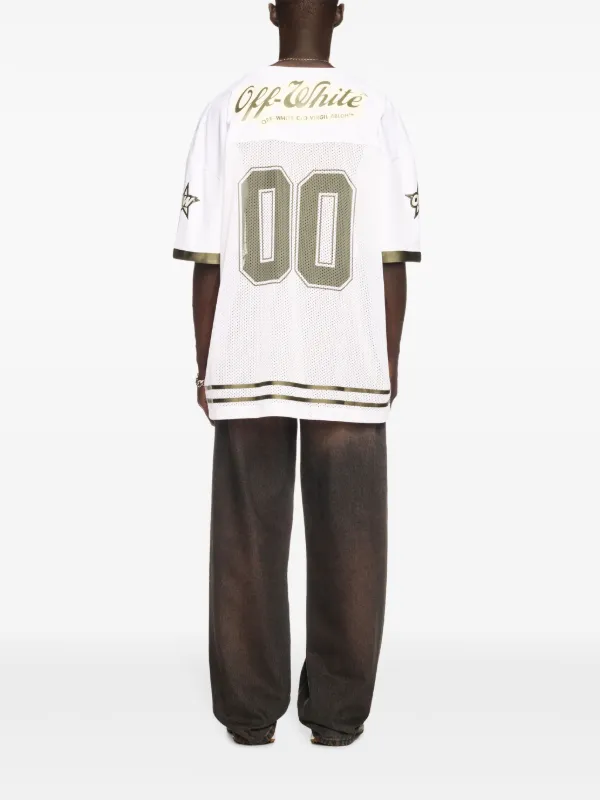 Off-White オフホワイト バックプリント メッシュ Tシャツ