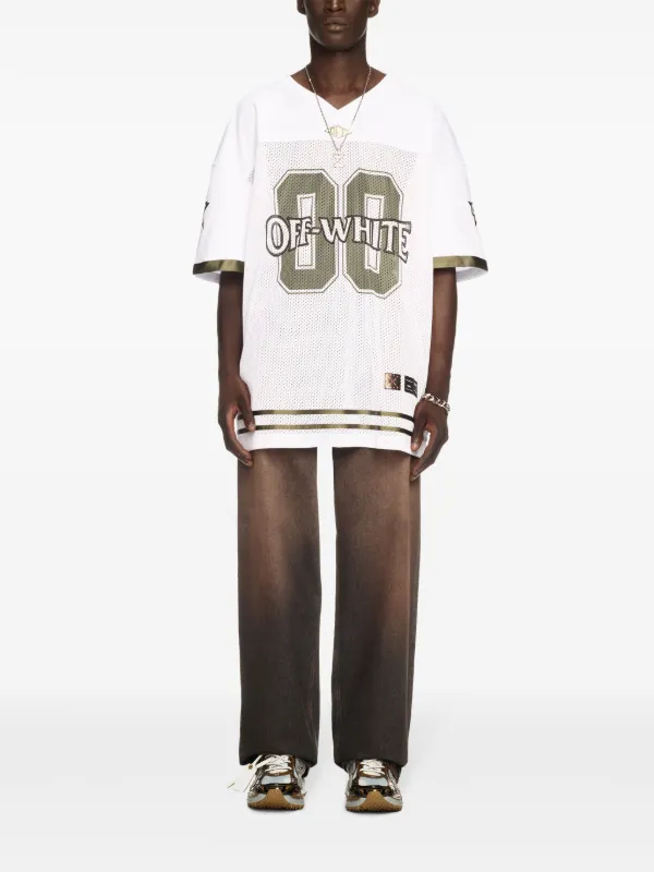 Off-White オフホワイト バックプリント メッシュ Tシャツ