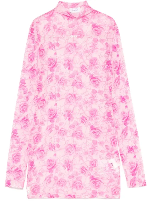 Robe courte en mesh - Off-White - Modalova