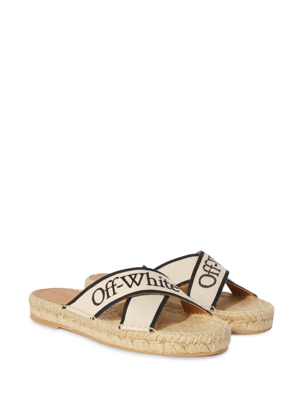 Off-White criss-cross espadrilles Neutrals