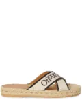 Off-White criss-cross espadrilles - Neutrals