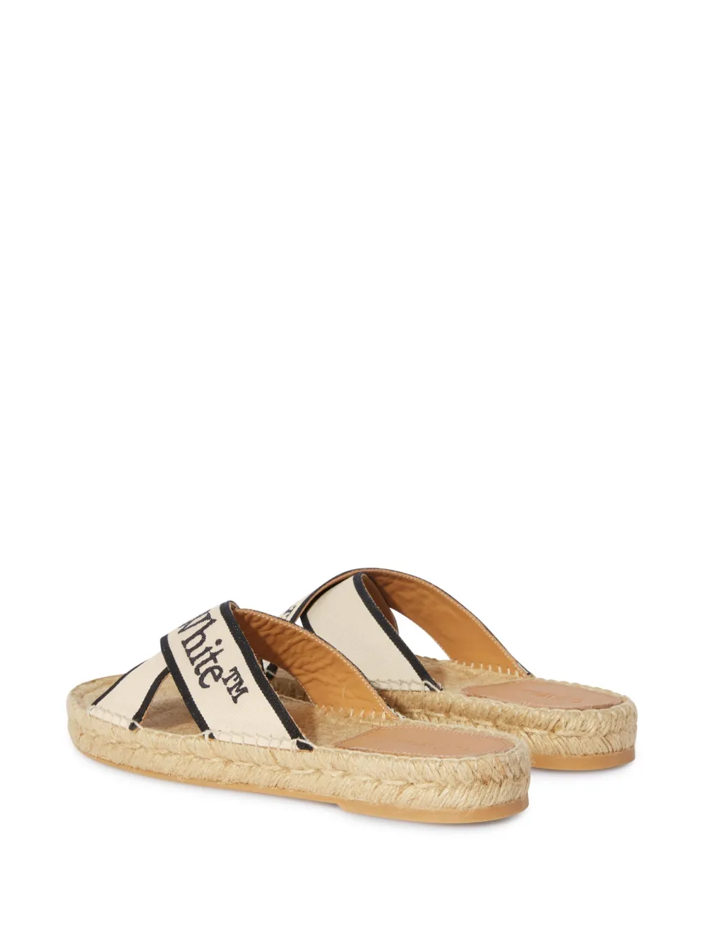 Off-White criss-cross espadrilles Neutrals