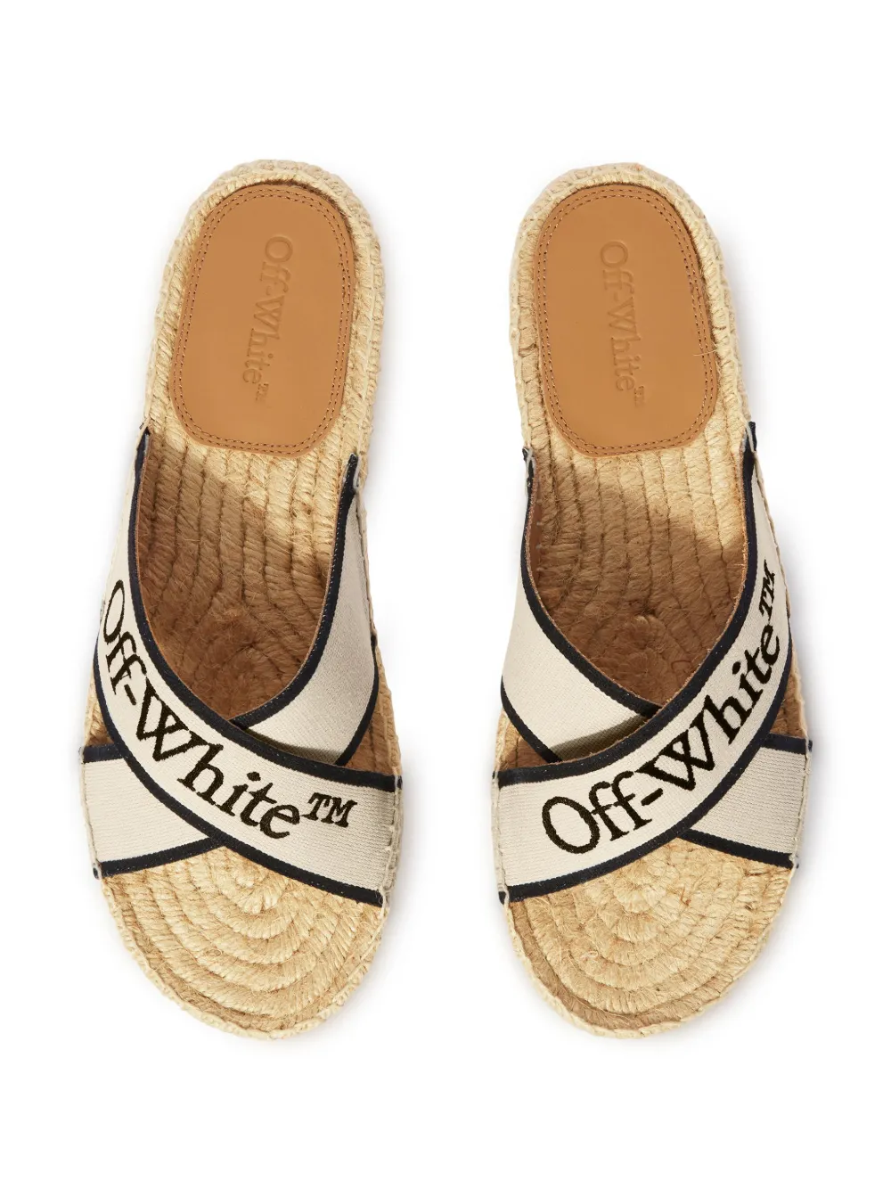 Off-White criss-cross espadrilles Neutrals