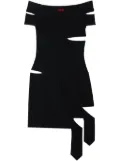 Off-White cut out-detail mini dress - Black