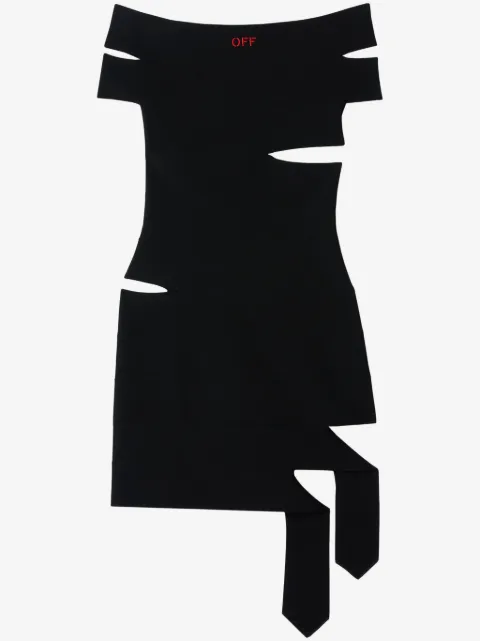 Off-White cut out-detail mini dress