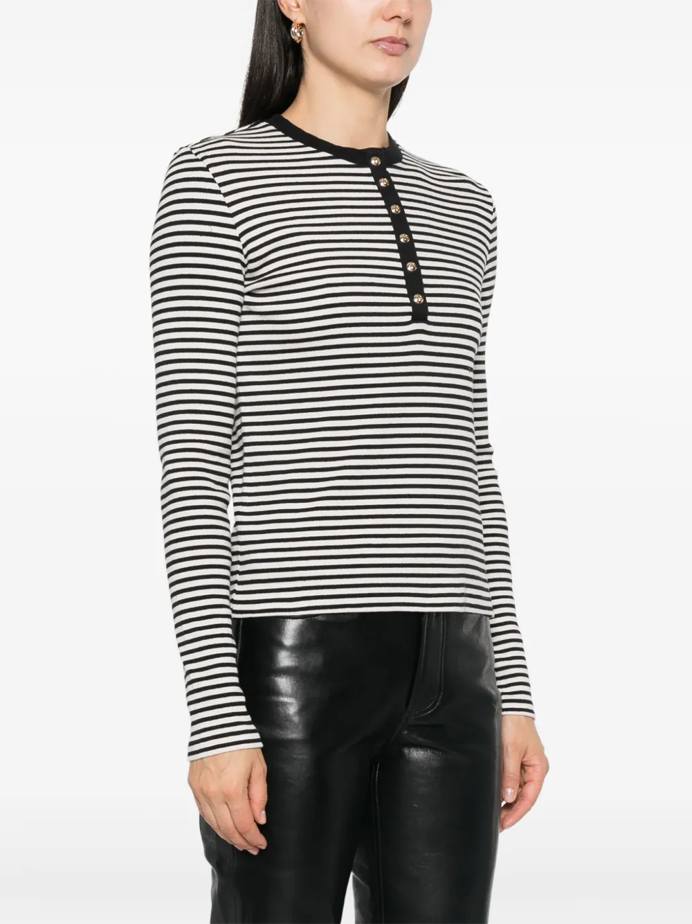 Shop Anine Bing Alessia T-shirt In Black