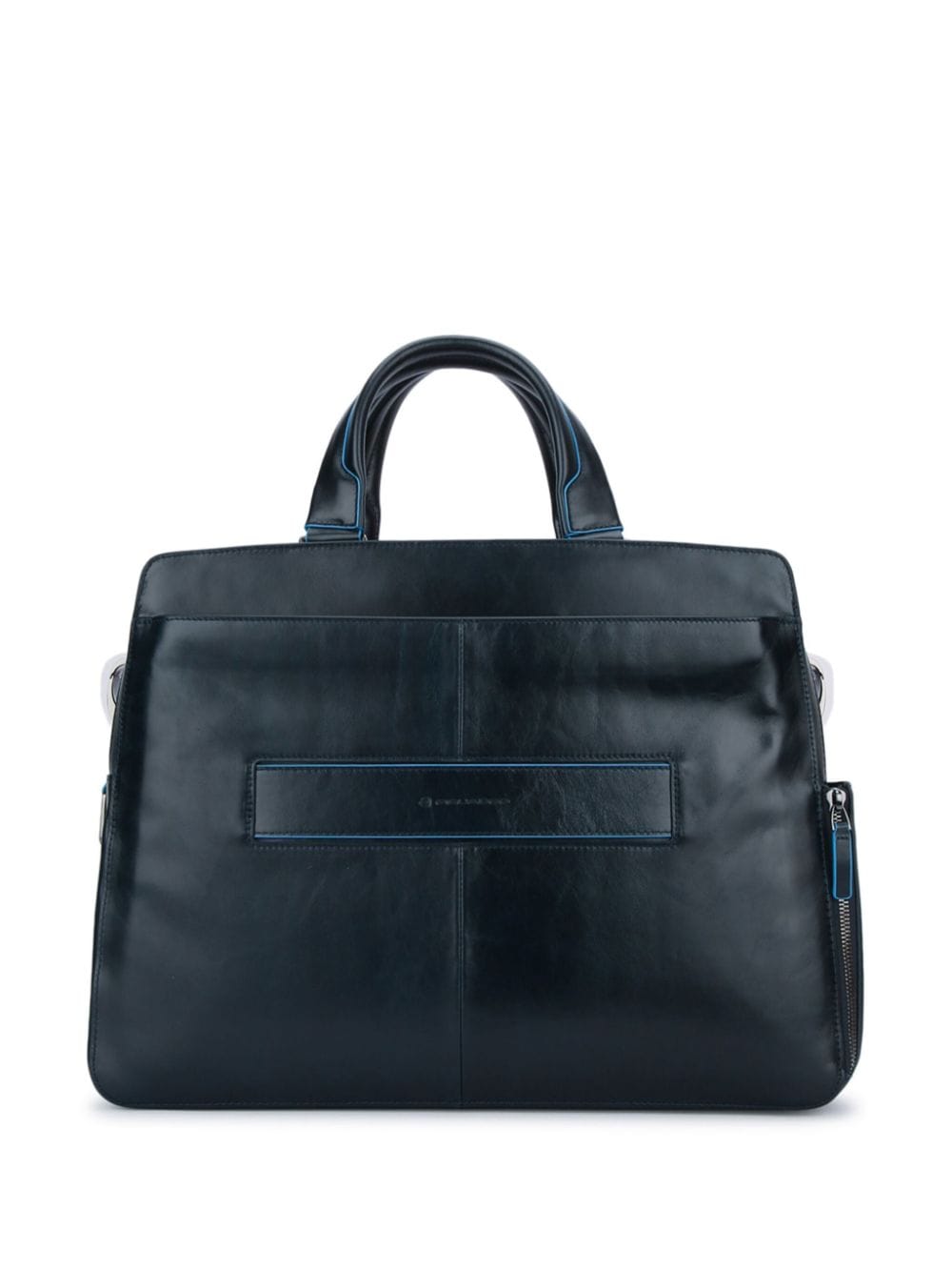 Shop Piquadro Leather Laptop Bag In Black