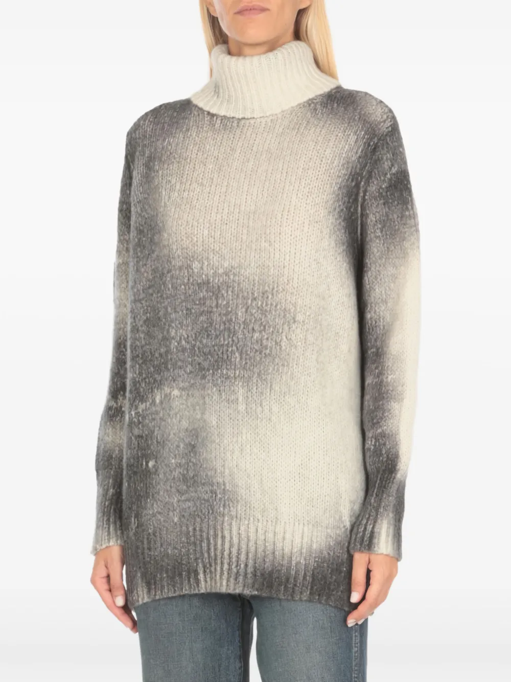 Avant Toi high-neck gradient knit jumper | Knitted Sweaters | Image 2