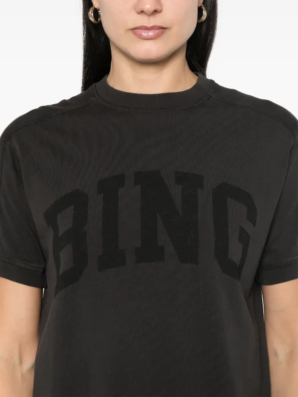 ANINE BING Jaylin T-shirt | Black | FARFETCH AU