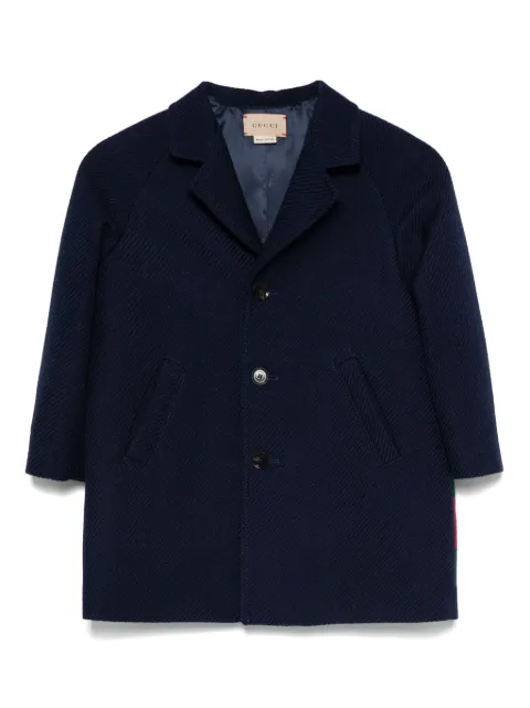 Gucci Kids logo-jacquard coat