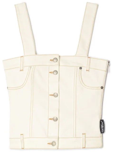 Off-White denim corset top