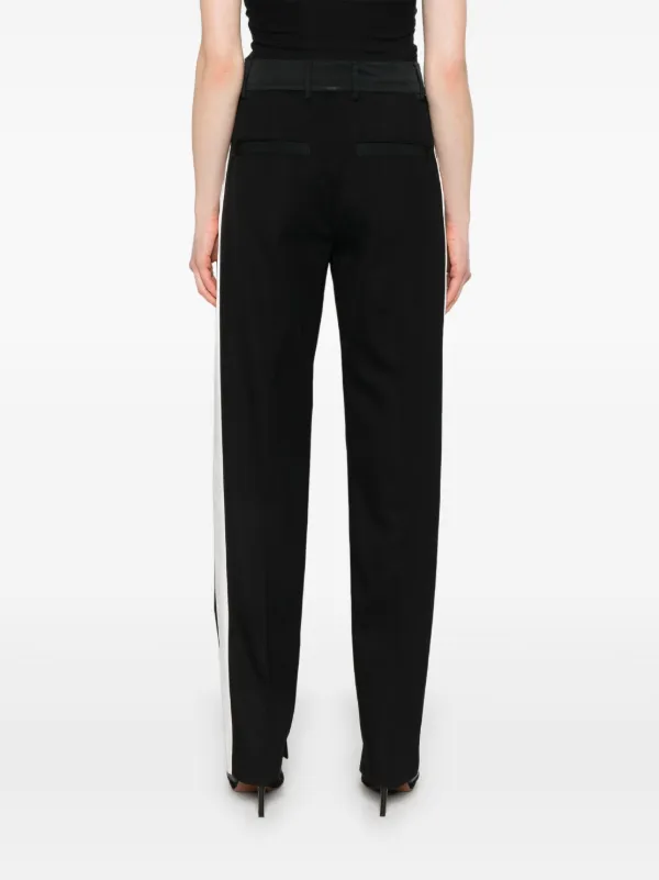 25ss Meryll Rogge メリルロッゲ　ワイドパンツ MERYLL ROGGE ツイル パンツ | ブラック | FARFETCH JP