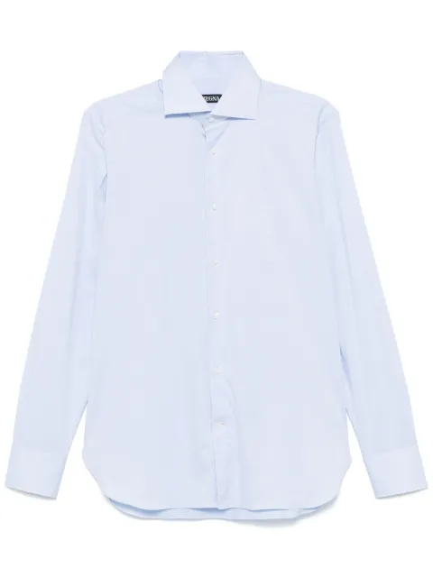 Zegna camisa con efecto melange