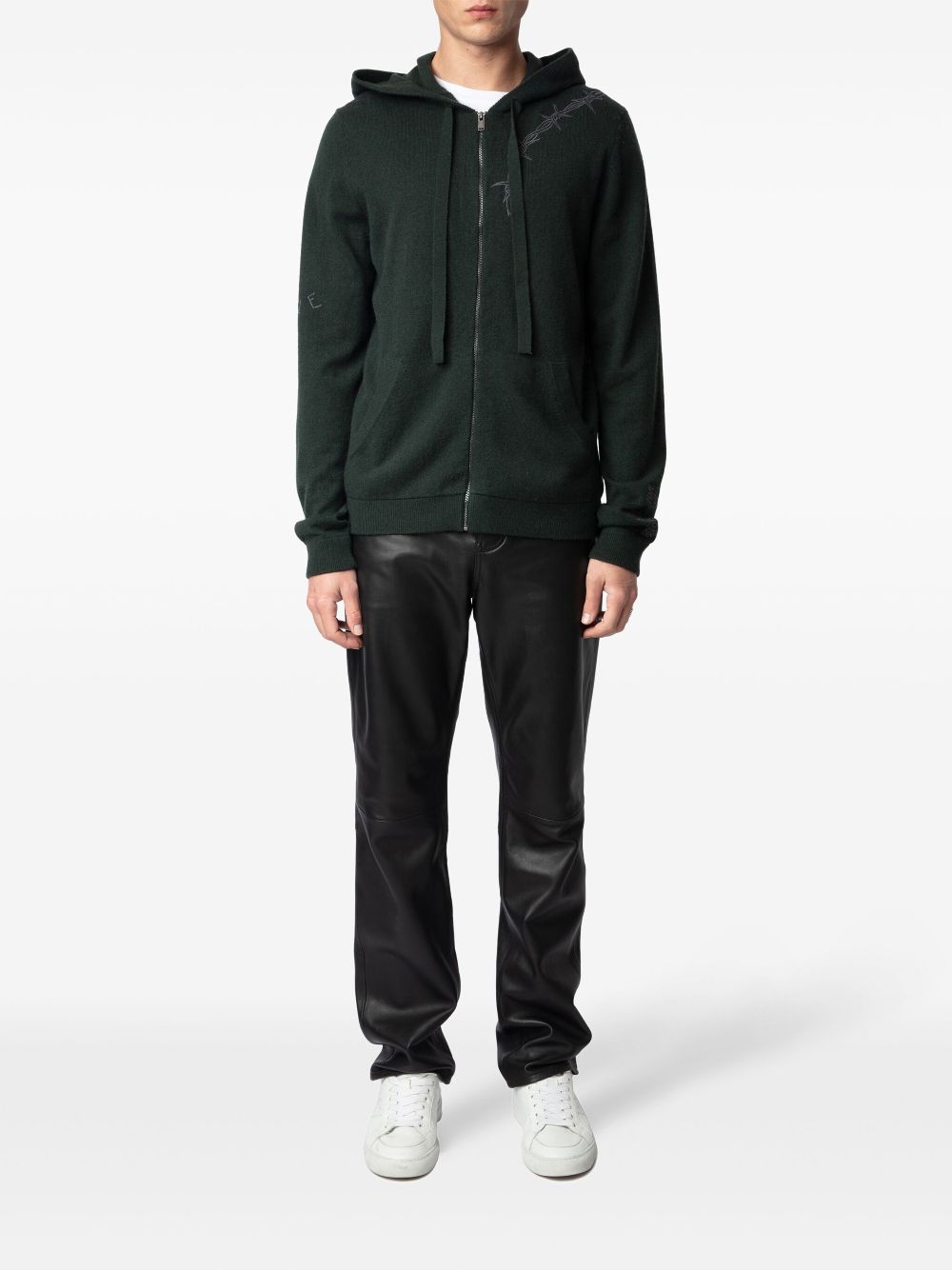 Zadig&Voltaire Clash zip-up hoodie - Green