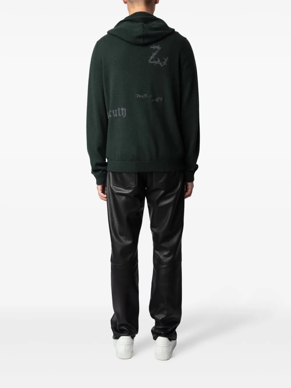 Zadig&Voltaire Hoodie met rits Groen