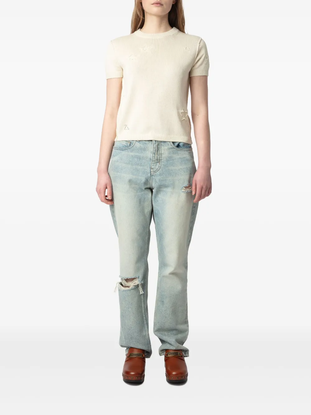 Zadig&Voltaire Bully Seco top - Beige