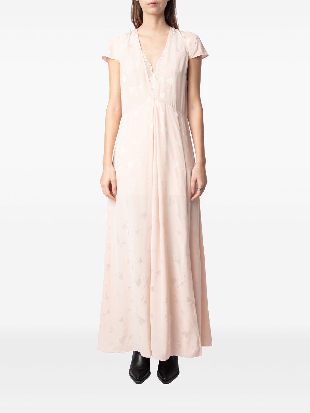 Zadig&Voltaire Ravir silk maxi dress - Beige