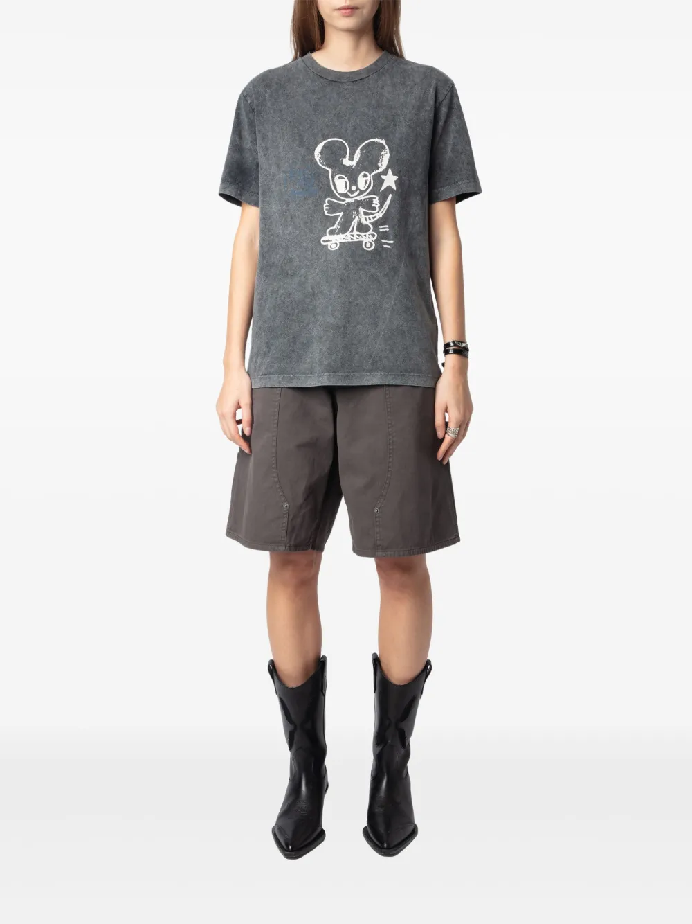 Zadig&Voltaire Edwin T-shirt - Grijs