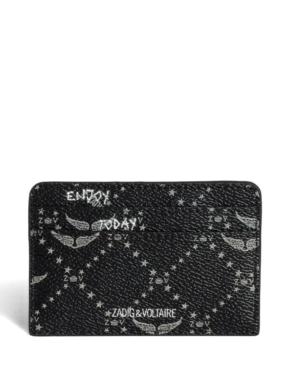 Zadig&Voltaire pass monogram cardholder - Blauw