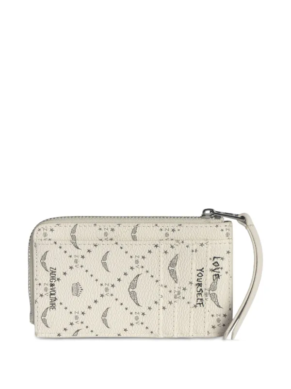 【関税 送料無料】ZADIG & VOLTAIRE モノグラム カードケース Zadig&Voltaire モノグラム カードケース | ホワイト | FARFETCH JP