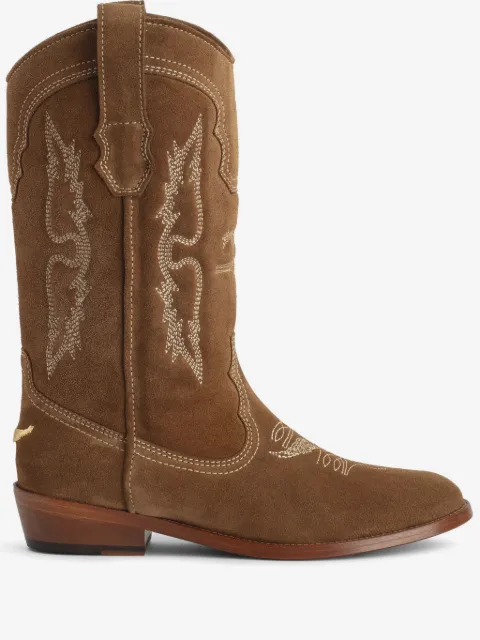 Zadig&Voltaire Tex Western suede boots