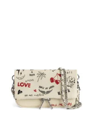 ZADIG&VOLTAIRE ミニバッグ Rock Nano Grained Clutch mini bag grey women | Zadig&Voltaire