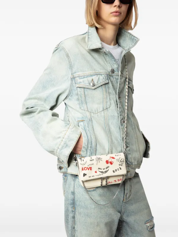 Zadig&Voltaire Rock Nano Love Tag Mini Bag | Neutrals | FARFETCH