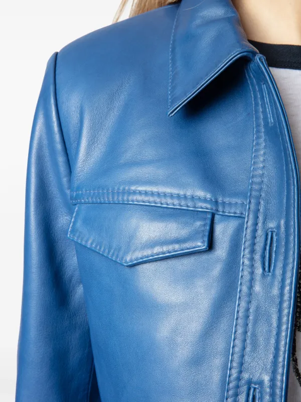 Zadig&Voltaire レザージャケット | ブルー | FARFETCH JP